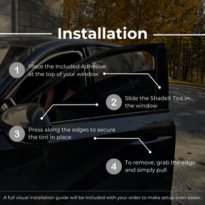 FlexiTint™ Custom-Fit Removable Window Tint