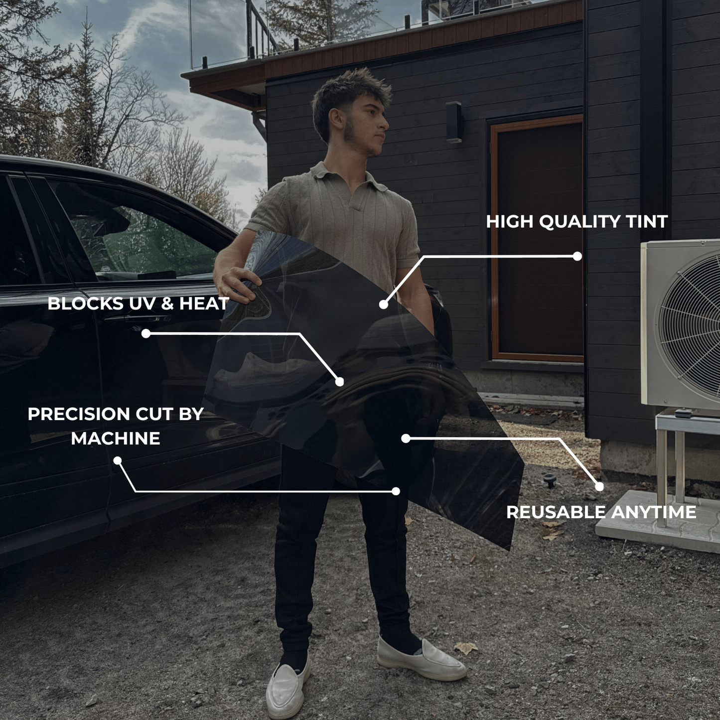 FlexiTint™ Custom-Fit Removable Window Tint